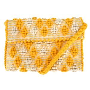 Antonello Tedde Yellow Beige Suni Rombetti Woven Crossbody Bag